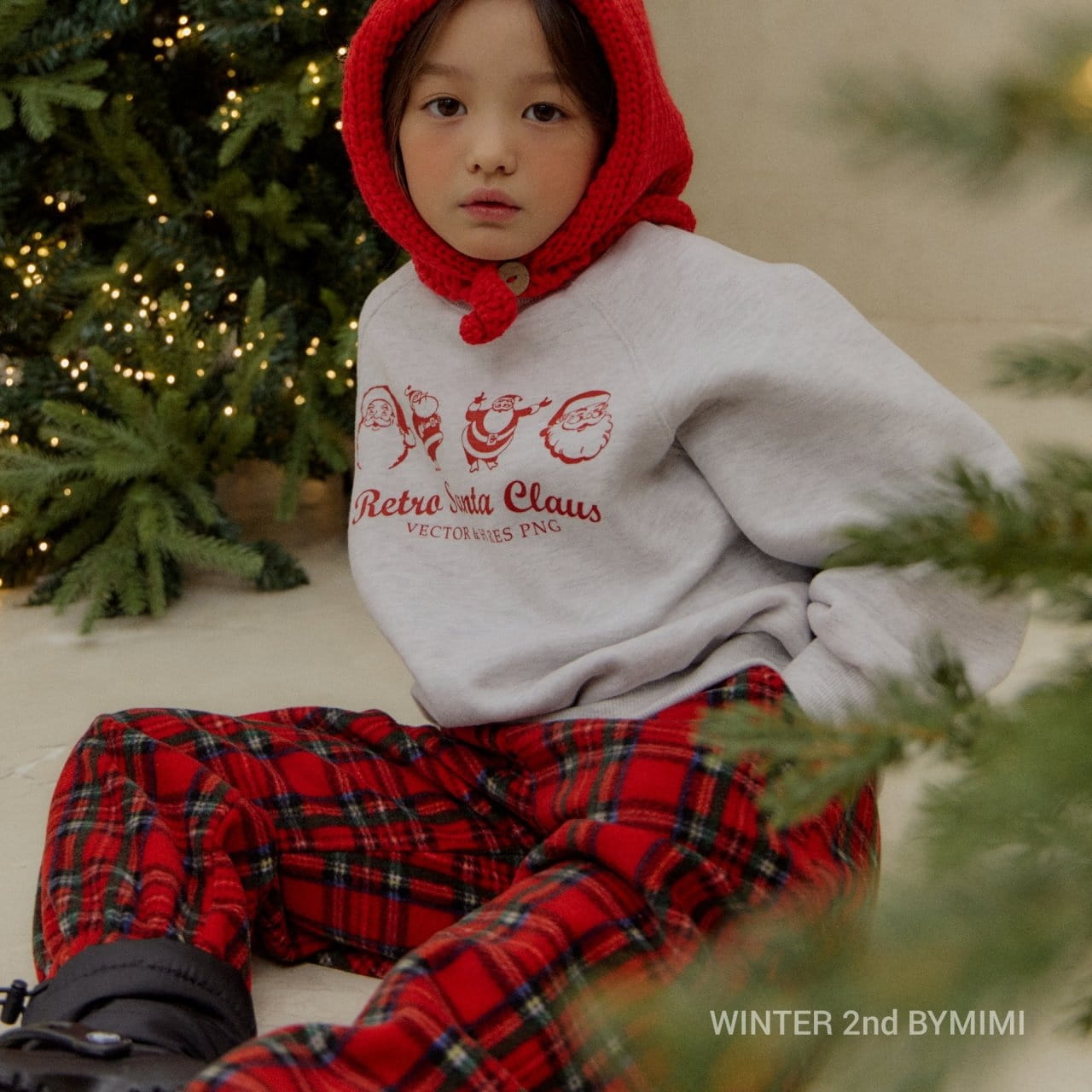 Bymimi - Korean Children Fashion - #minifashionista - Pretty Check Jogger Pants - 10