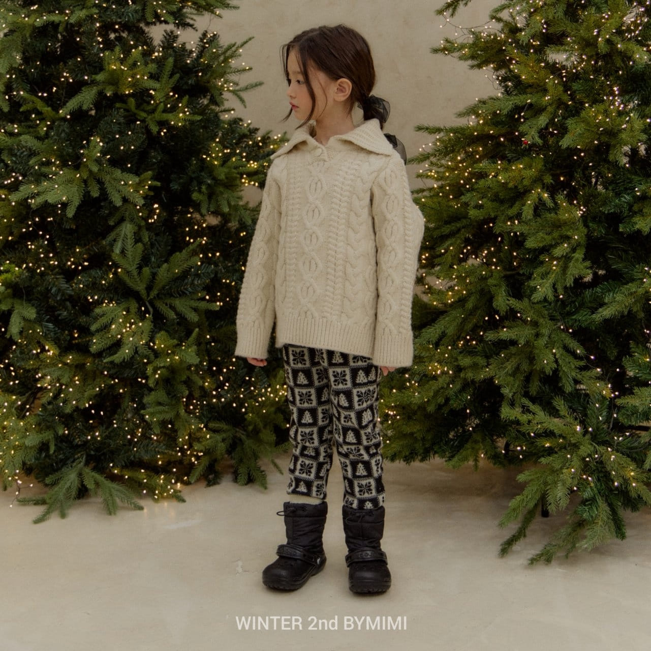 Bymimi - Korean Children Fashion - #prettylittlegirls - Cream Bread Knit - 3