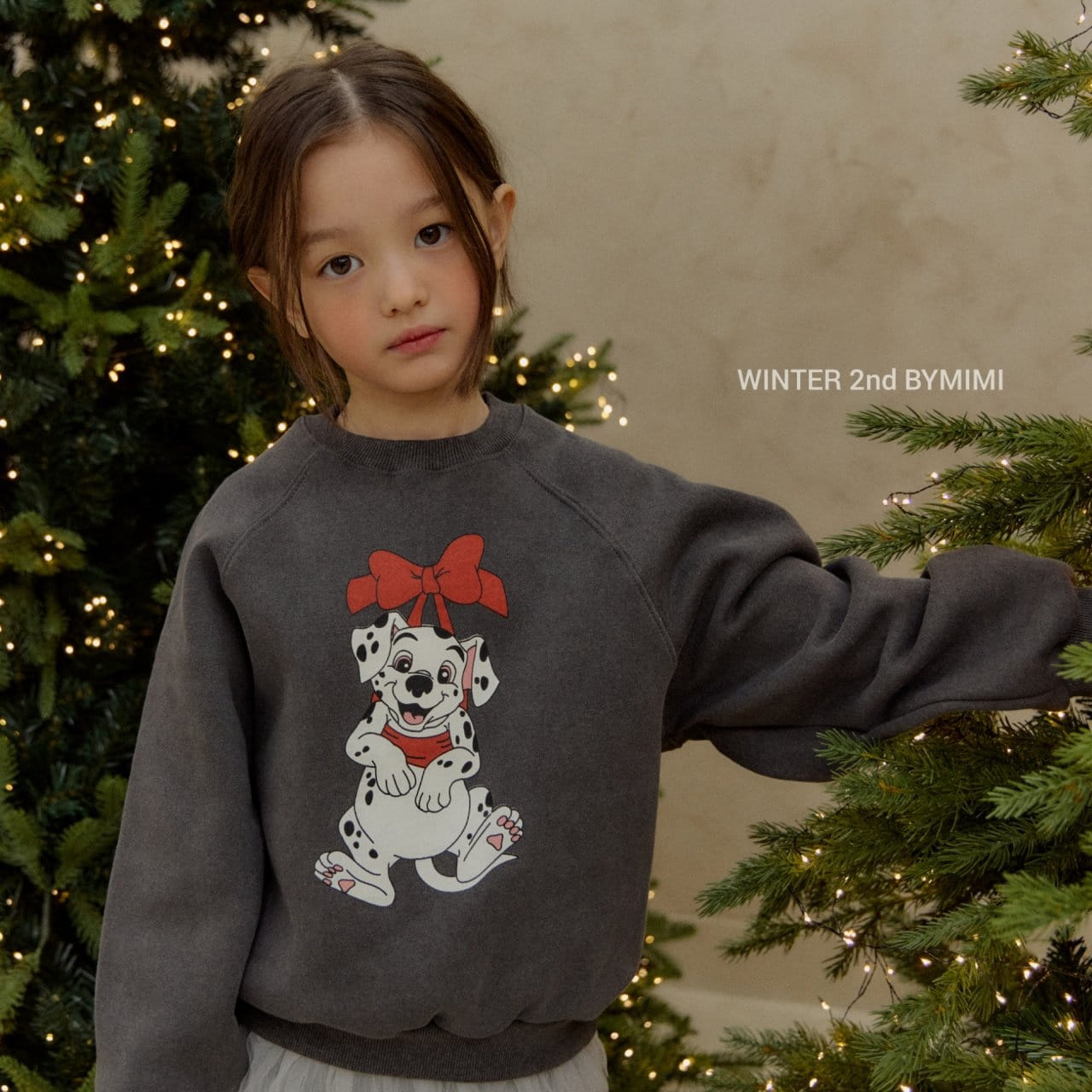 Bymimi - Korean Children Fashion - #prettylittlegirls - Ribbon Pigment Sweatshirt