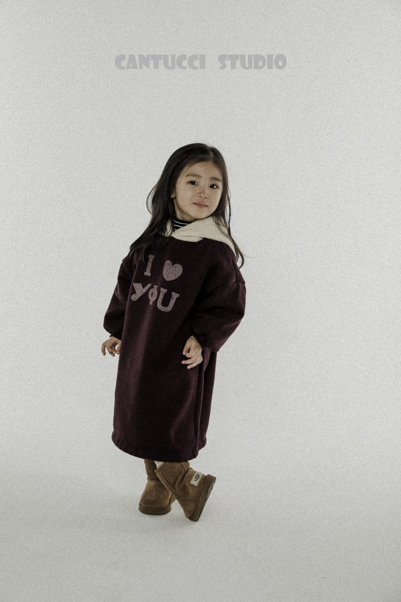 Cantucci Studio - Korean Children Fashion - #childofig - Love U One-piece - 5