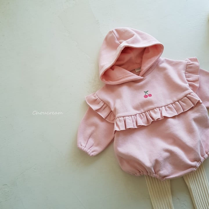 Choucream - Korean Baby Fashion - #babyboutique - Cherry Hoody Bodysuit - 7
