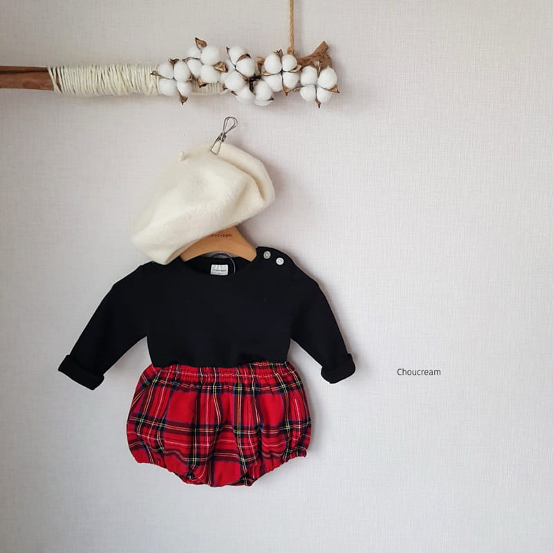 Choucream - Korean Baby Fashion - #babyboutique - Tatan Check Bloomer