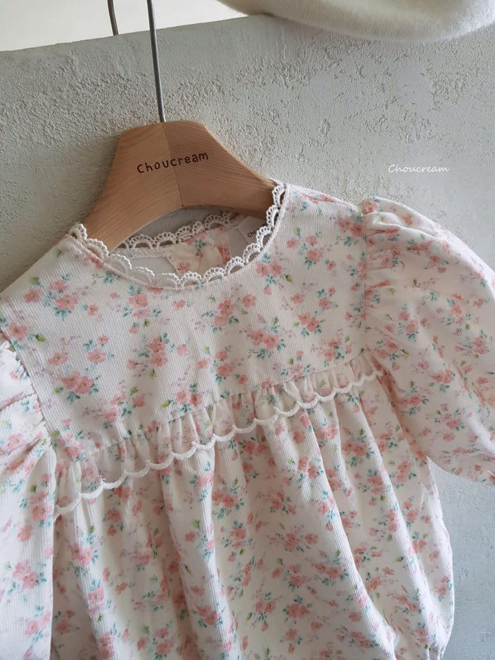 Choucream - Korean Baby Fashion - #babyboutiqueclothing - Floral Lace Bodysuit - 5