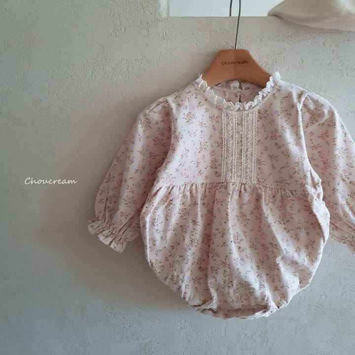 Choucream - Korean Baby Fashion - #babyboutique - Elf Flower Lace Bodysuit - 4