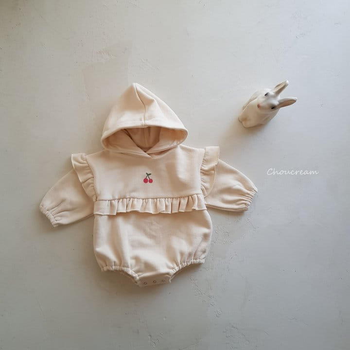 Choucream - Korean Baby Fashion - #babyclothing - Cherry Hoody Bodysuit - 9