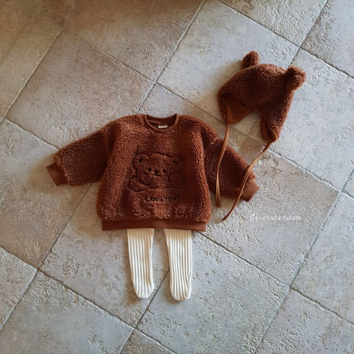 Choucream - Korean Baby Fashion - #babyfashion - Dumble Bear Sweatshirt
