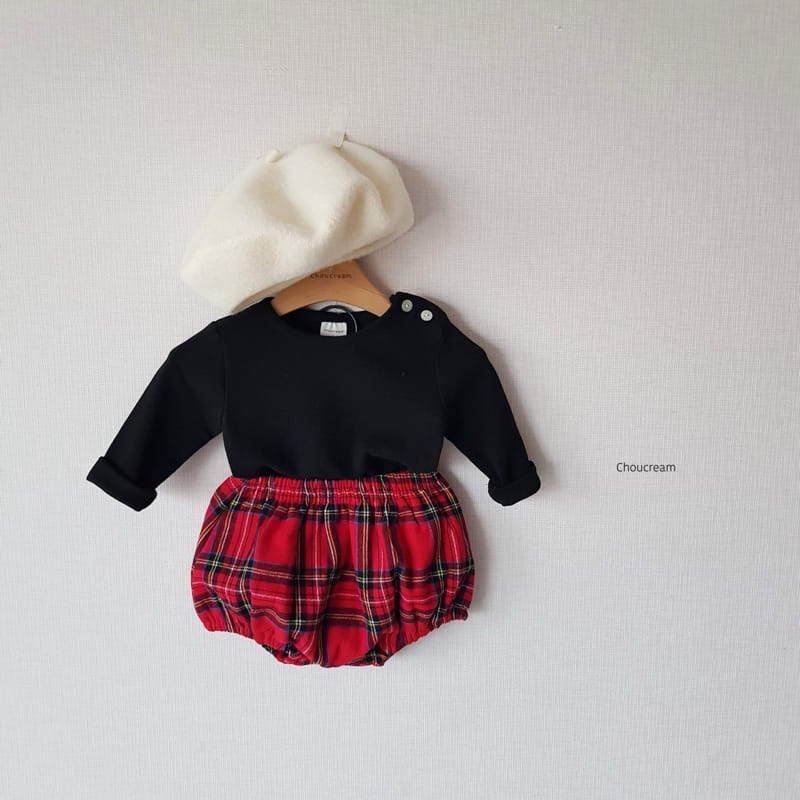 Choucream - Korean Baby Fashion - #babyclothing - Tatan Check Bloomer - 4