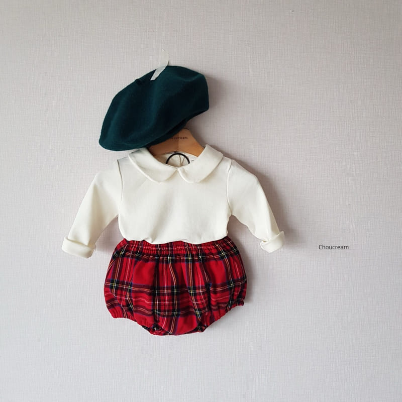 Choucream - Korean Baby Fashion - #babyfever - Tatan Check Bloomer - 5