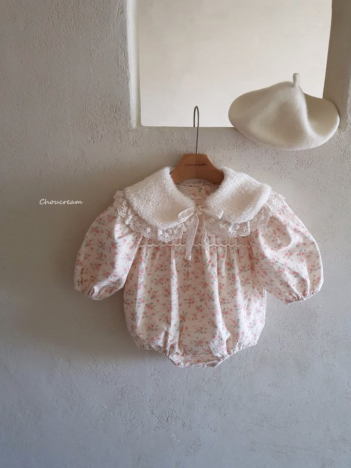 Choucream - Korean Baby Fashion - #babygirlfashion - Floral Lace Bodysuit - 9