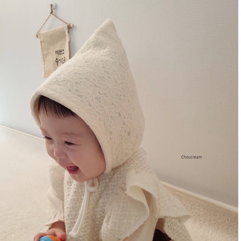 Choucream - Korean Baby Fashion - #babygirlfashion - Winter Lace Bonnet - 3