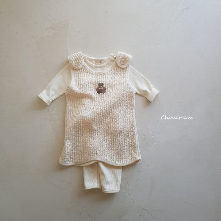 Choucream - Korean Baby Fashion - #babyoninstagram - Quilting Sleep Vest - 2