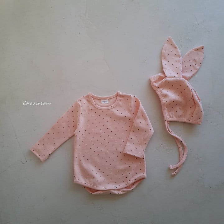 Choucream - Korean Baby Fashion - #babyoutfit - Winter Rabbit Bonnet bOdysuit SET - 11