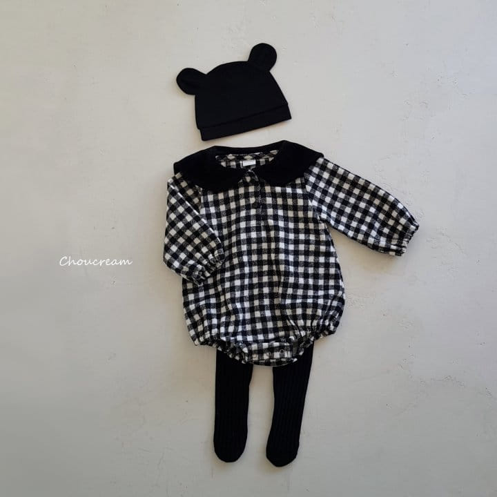 Choucream - Korean Baby Fashion - #onlinebabyboutique - Check Sailor Bodysuit - 5