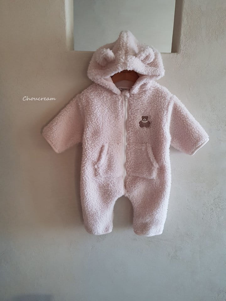 Choucream - Korean Baby Fashion - #onlinebabyboutique - Bbogle Bear Bodysuit - 2
