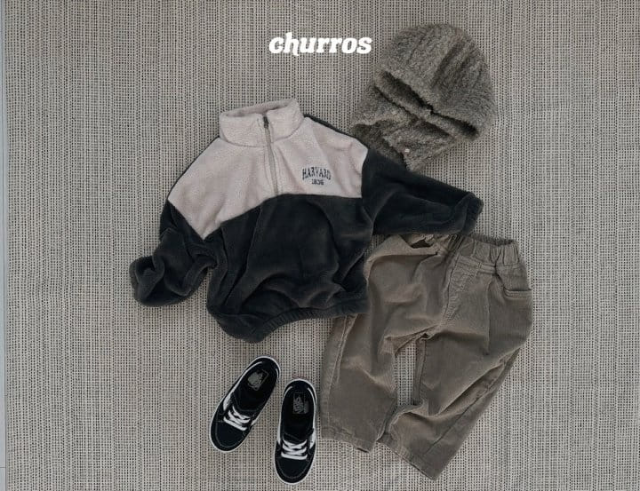 Churros - Korean Children Fashion - #Kfashion4kids - Boa Anorak Sweatshirt - 9