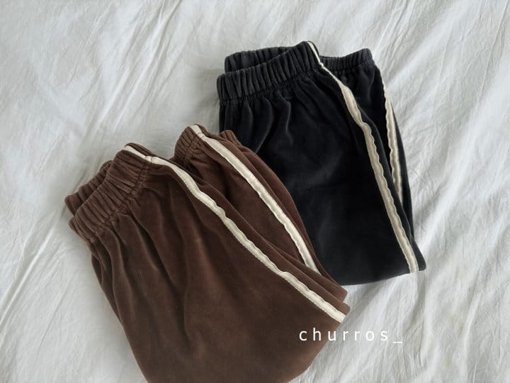 Churros - Korean Children Fashion - #childofig - Veloure Pants - 10