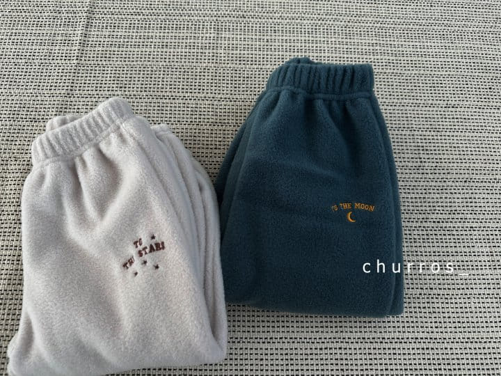 Churros - Korean Children Fashion - #childofig - Star Moon Fleece Pants - 8