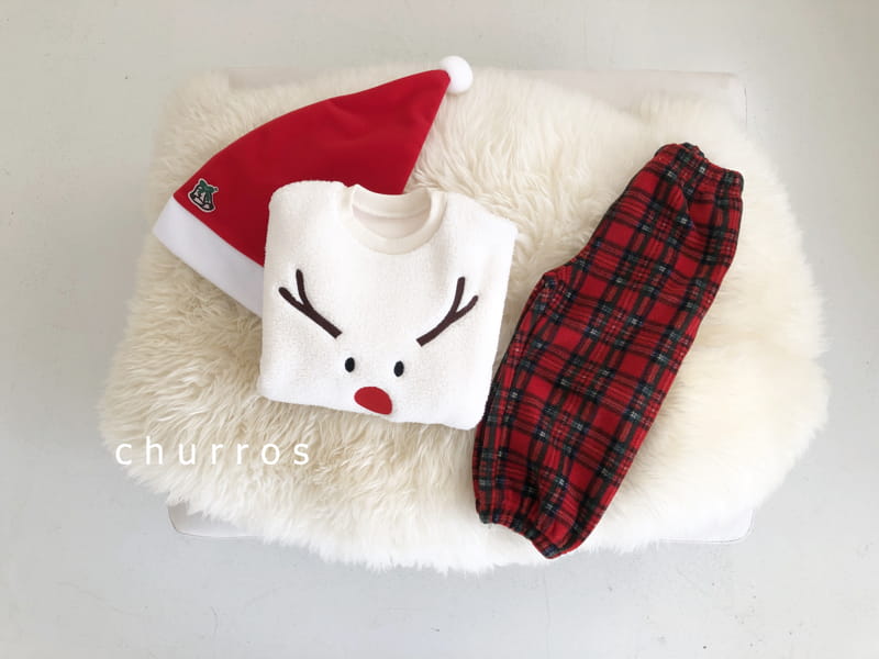 Churros - Korean Children Fashion - #childofig - Bookle Santa Sweatshirt - 2