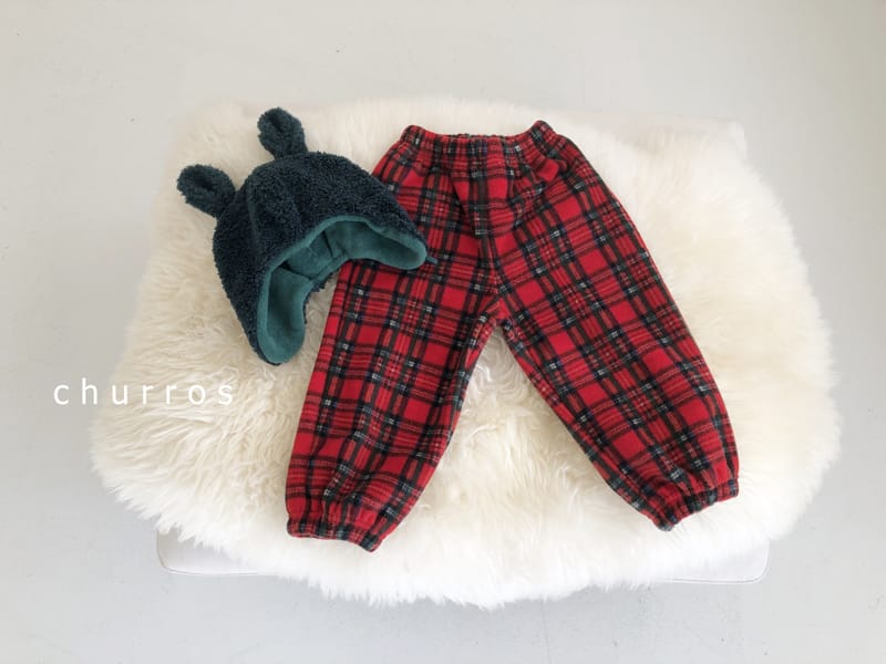 Churros - Korean Children Fashion - #childofig - Check Santa Pants