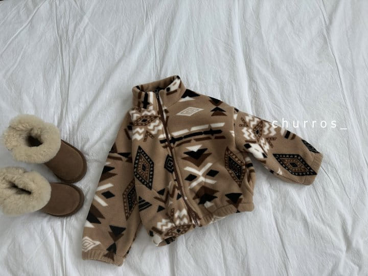 Churros - Korean Children Fashion - #designkidswear - Inka Fleece Zip-up - 3
