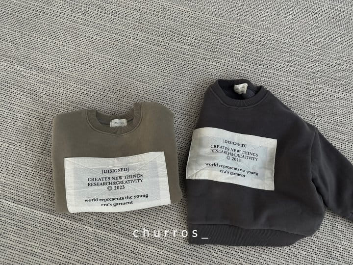 Churros - Korean Children Fashion - #designkidswear - Patch Fleece Sweatshirt - 2