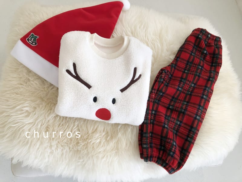 Churros - Korean Children Fashion - #childrensboutique - Bookle Santa Sweatshirt - 4