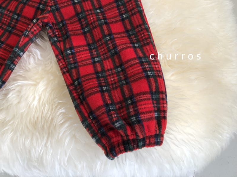 Churros - Korean Children Fashion - #designkidswear - Check Santa Pants - 3