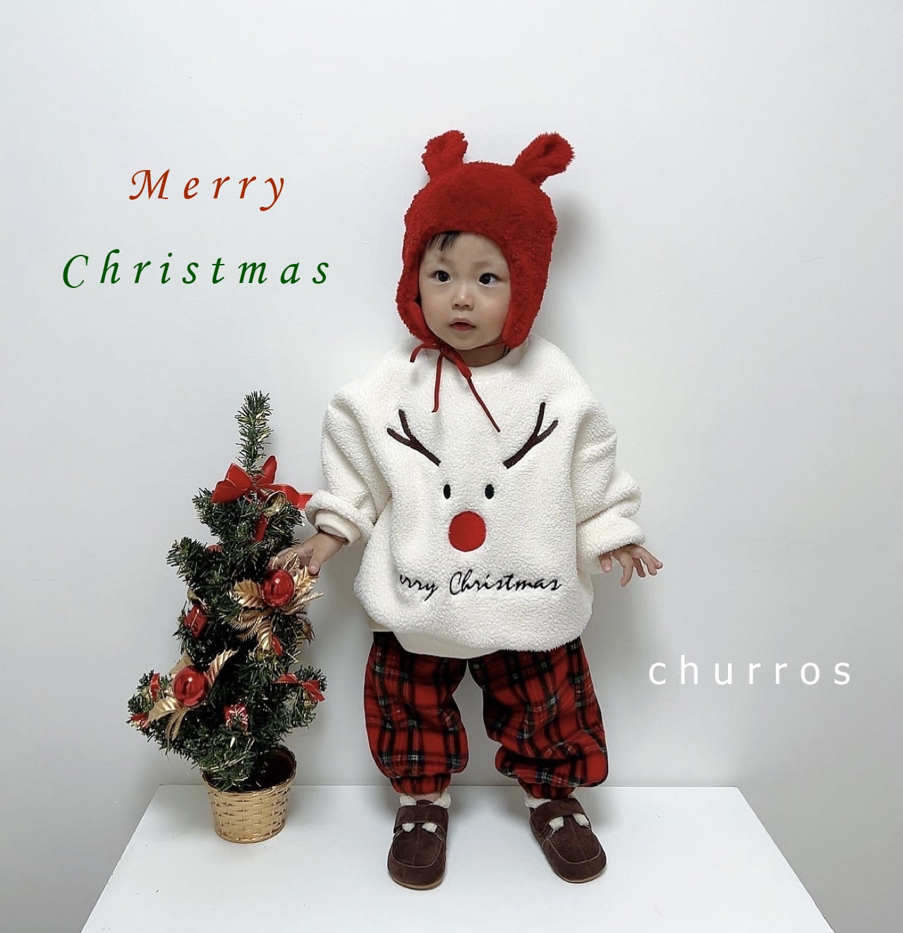 Churros - Korean Children Fashion - #discoveringself - Bookle Santa Sweatshirt - 5