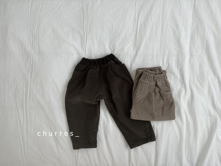 Churros - Korean Children Fashion - #fashionkids - Unbal Corduroy Pants - 12