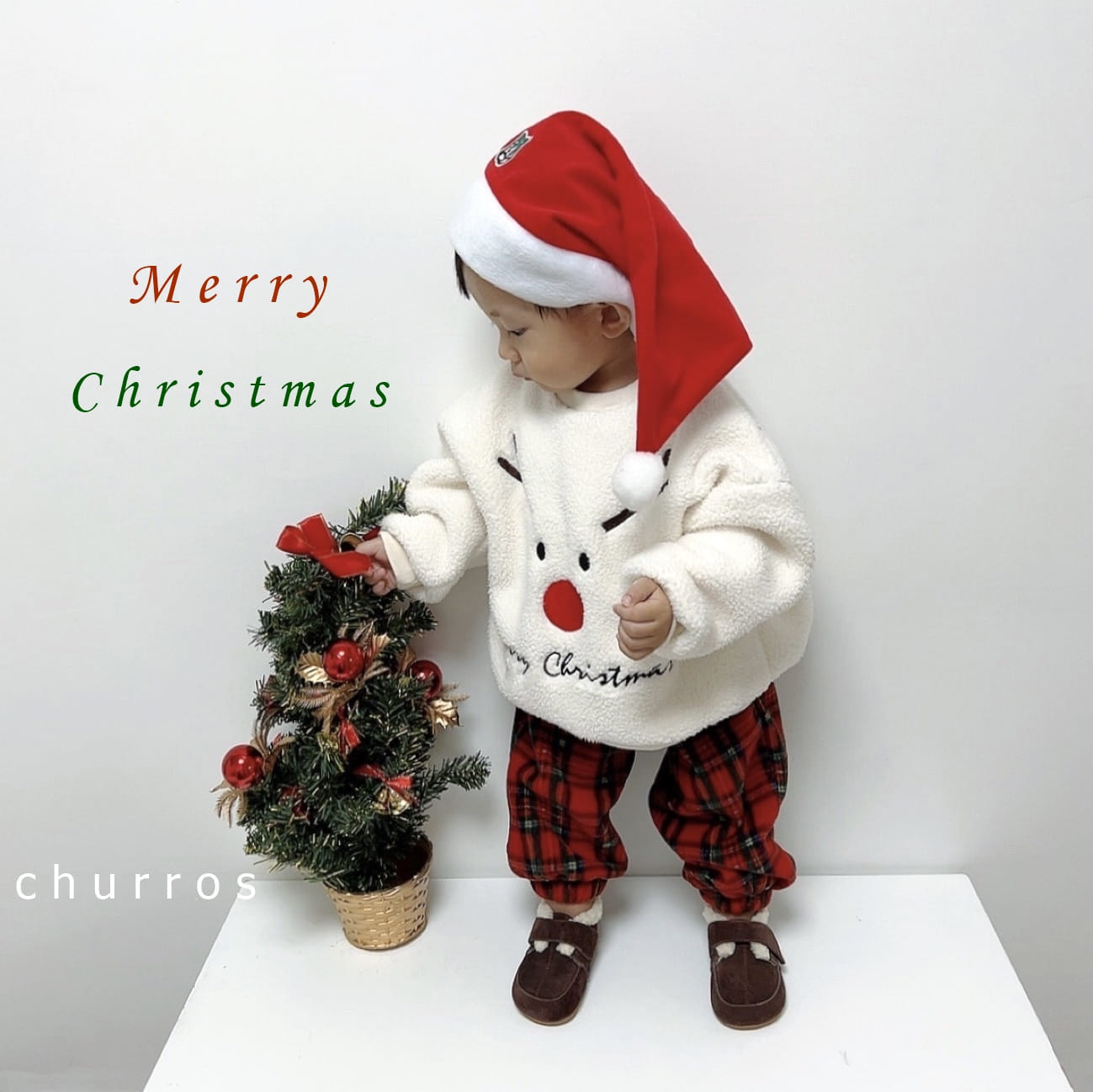 Churros - Korean Children Fashion - #fashionkids - Bookle Santa Sweatshirt - 6