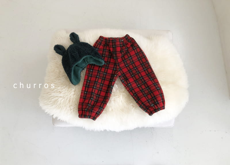 Churros - Korean Children Fashion - #fashionkids - Check Santa Pants - 5