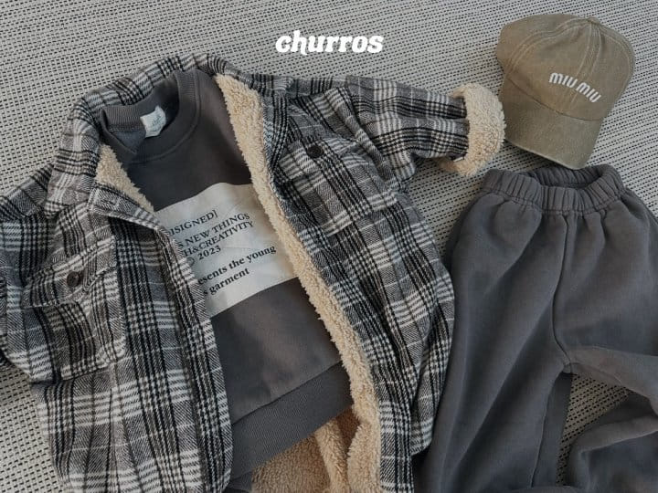 Churros - Korean Children Fashion - #kidsshorts - Patch Fleece Sweatshirt - 5