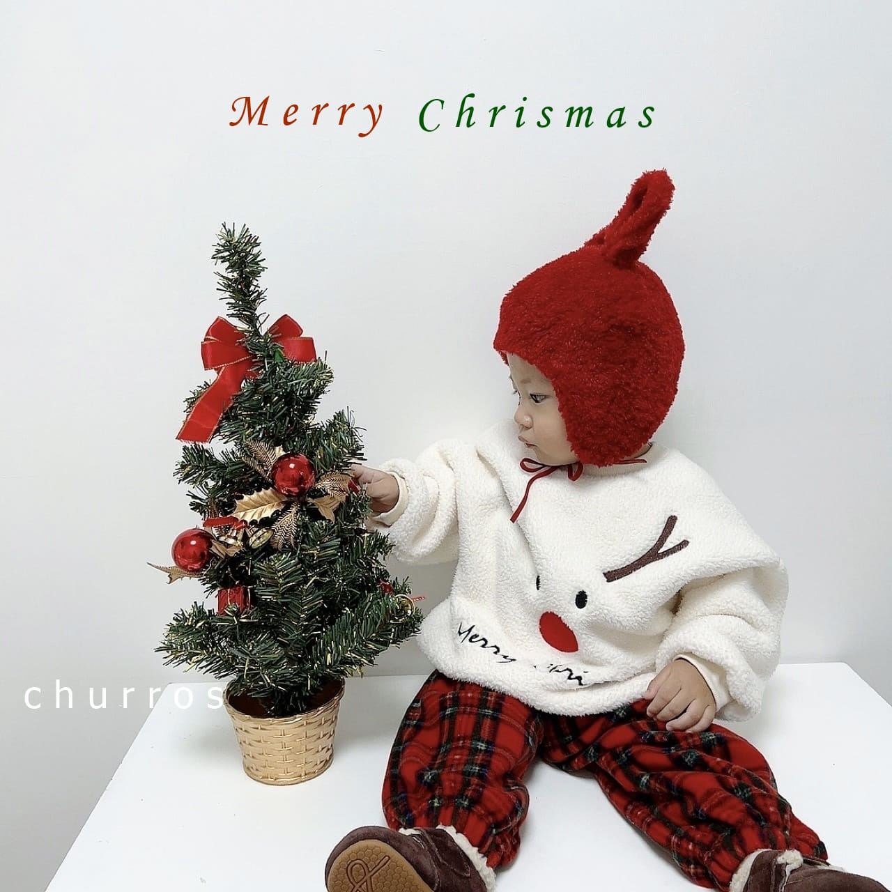 Churros - Korean Children Fashion - #kidsstore - Bookle Santa Sweatshirt - 8