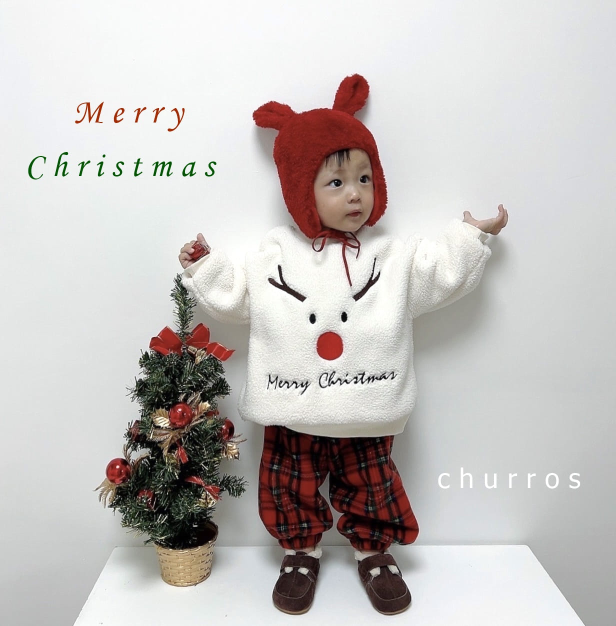 Churros - Korean Children Fashion - #kidsstore - Check Santa Pants - 7