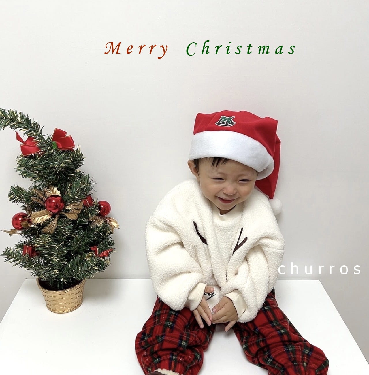 Churros - Korean Children Fashion - #kidzfashiontrend - Check Santa Pants - 8