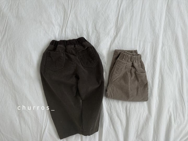 Churros - Korean Children Fashion - #littlefashionista - Unbal Corduroy Pants - 3