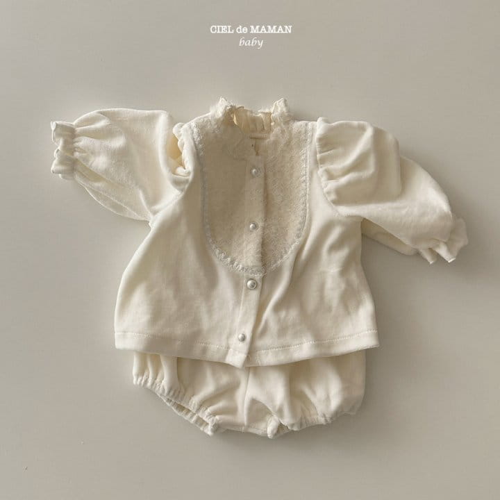 Ciel De Maman - Korean Baby Fashion - #babyboutique - Veloure Lace Set - 2