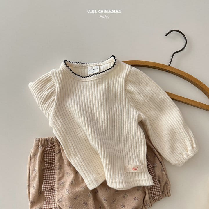 Ciel De Maman - Korean Baby Fashion - #babyboutique - Pin Rib Tee - 4