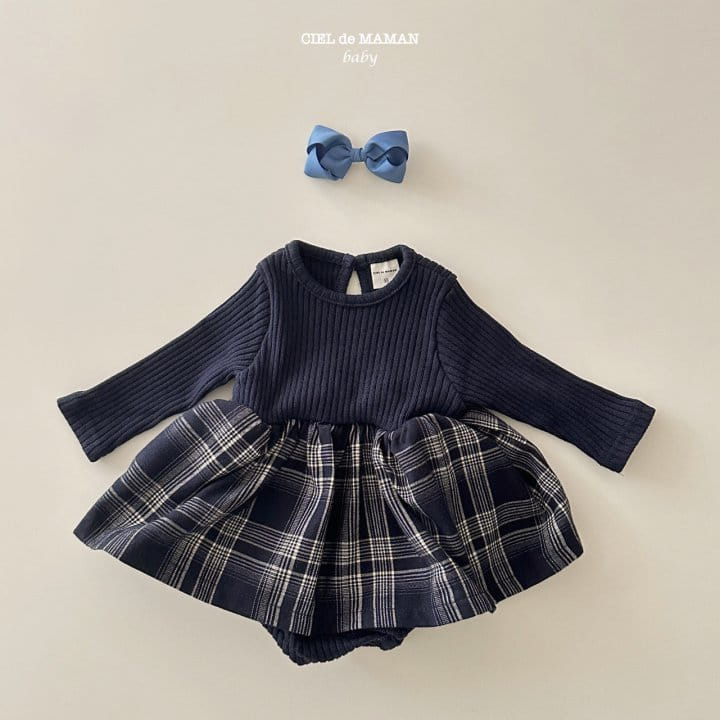 Ciel De Maman - Korean Baby Fashion - #babyboutique - Check Check Skirt Suit - 2