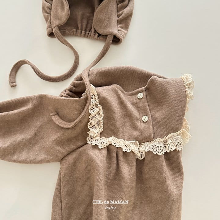 Ciel De Maman - Korean Baby Fashion - #babyboutiqueclothing - Sweat Lace Blouse - 2