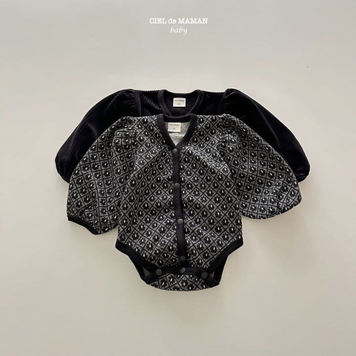 Ciel De Maman - Korean Baby Fashion - #babyboutiqueclothing - Cardigan Bodysuit - 8