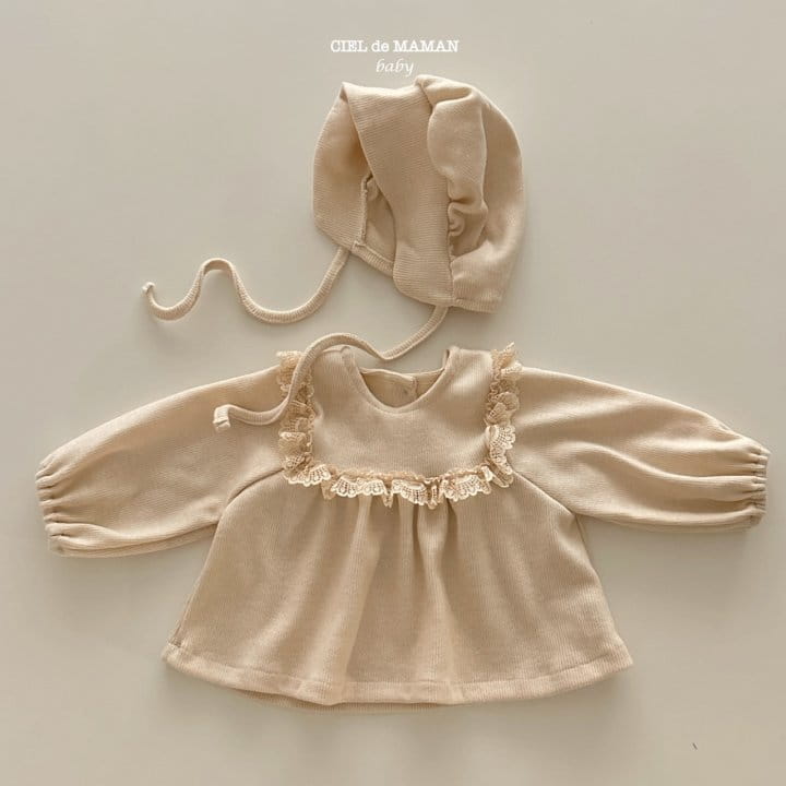 Ciel De Maman - Korean Baby Fashion - #babyclothing - Sweat Lace Blouse - 3