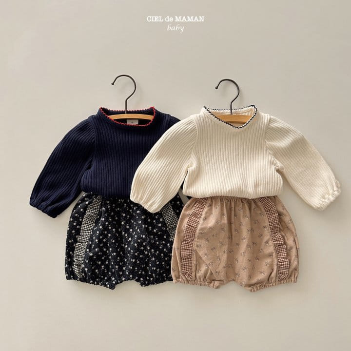 Ciel De Maman - Korean Baby Fashion - #babyfashion - Pin Rib Tee - 7