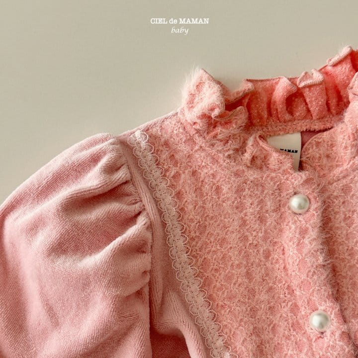 Ciel De Maman - Korean Baby Fashion - #babyfever - Veloure Lace Set - 6