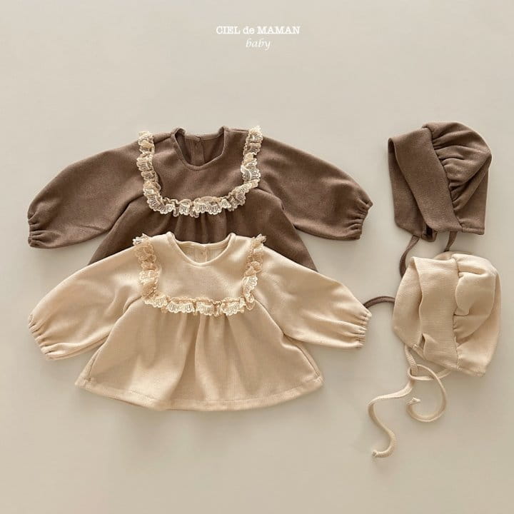 Ciel De Maman - Korean Baby Fashion - #babyfever - Sweat Lace Blouse - 5