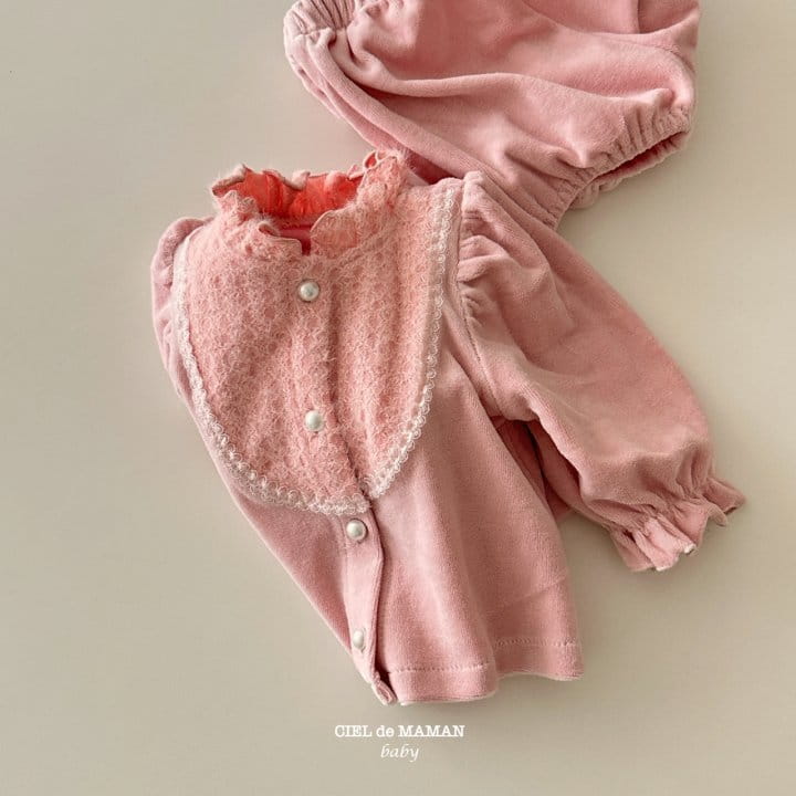 Ciel De Maman - Korean Baby Fashion - #babygirlfashion - Veloure Lace Set - 7