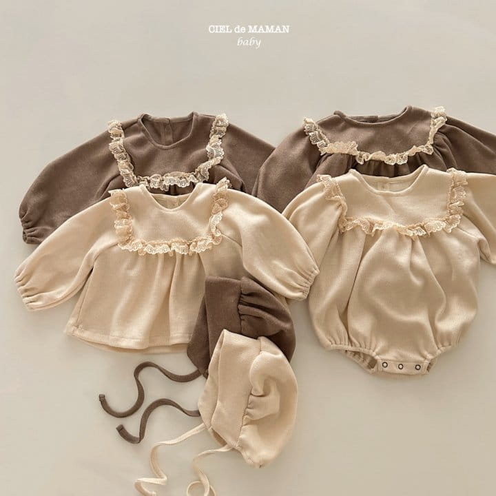 Ciel De Maman - Korean Baby Fashion - #babygirlfashion - Sweat Lace Blouse - 6