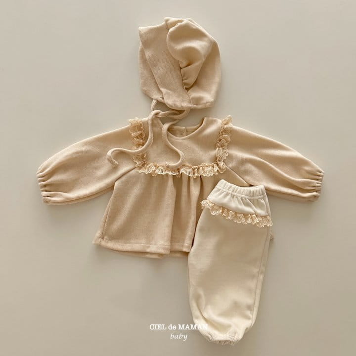 Ciel De Maman - Korean Baby Fashion - #babylifestyle - Sweat Lace Blouse - 7