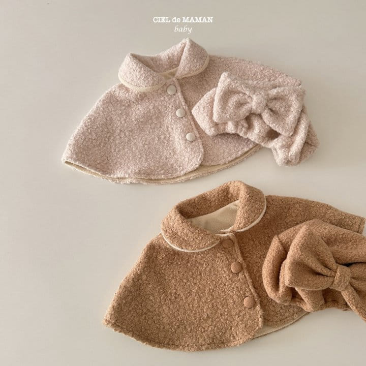 Ciel De Maman - Korean Baby Fashion - #babyoutfit - Bebe Cape Coat - 2