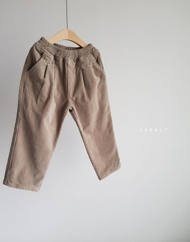 Cobalt - Korean Children Fashion - #designkidswear - Corduroy Span Pants - 8